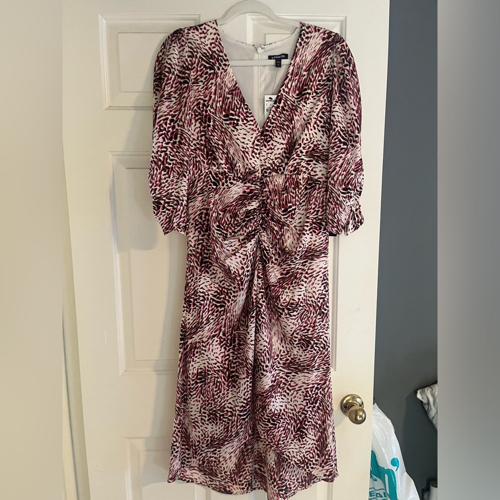 Express Vibrant Animal Print Dress size M brand new with tags!